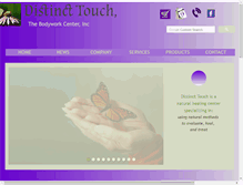 Tablet Screenshot of distincttouchbodywork.com
